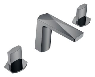 Смеситель для раковины Boheme Venturo 150-SGM-ICE антрацит глянец